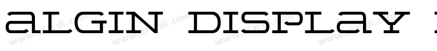 algin Display Bold字体转换